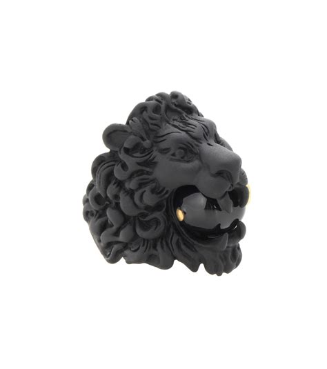 gucci black wedding band|female gucci lion ring.